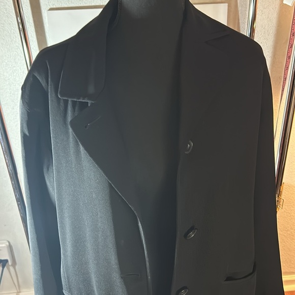 London Fog Black Trench Coat with Removable inner Liner - Size 8 - Picture 3 of 10